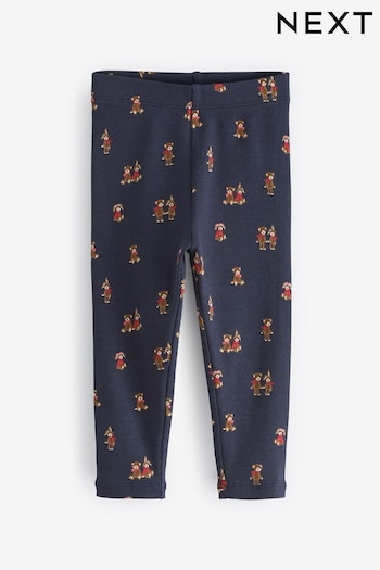 Navy Bunny Rib Jersey Leggings (3mths-7yrs) (B44318) | £4.50 - £6.50