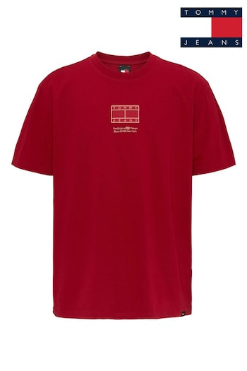 Tommy Jeans Rugby Classic Red T-Shirt (B44710) | £80