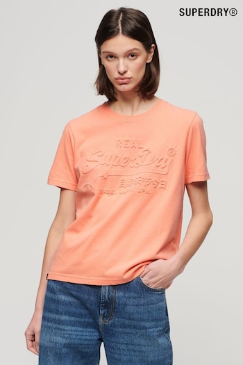 Superdry Pink Embossed Relaxed T-Shirt (B44791) | £27