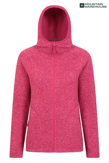Mountain Warehouse Pink Womens Nevis Full Zip Hoodie (B44898) | £48