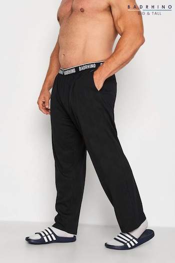 BadRhino Big & Tall Black Loungewear Trousers slim (B45239) | £19