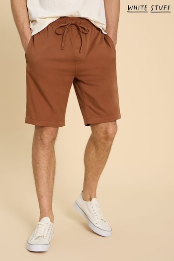 White Stuff Palmer Drawstring Brown Shorts (B45240) | £42