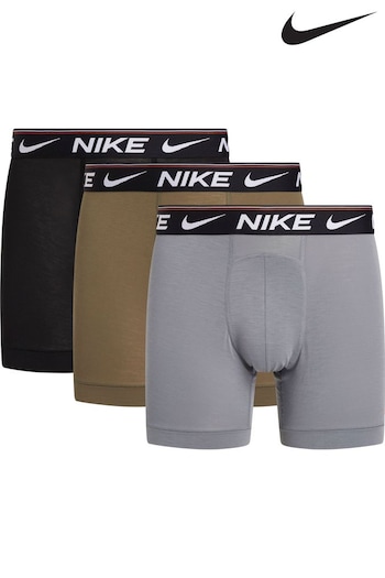 Nike Custom Grey Boxer Briefs 3 Pack (B45639) | £36