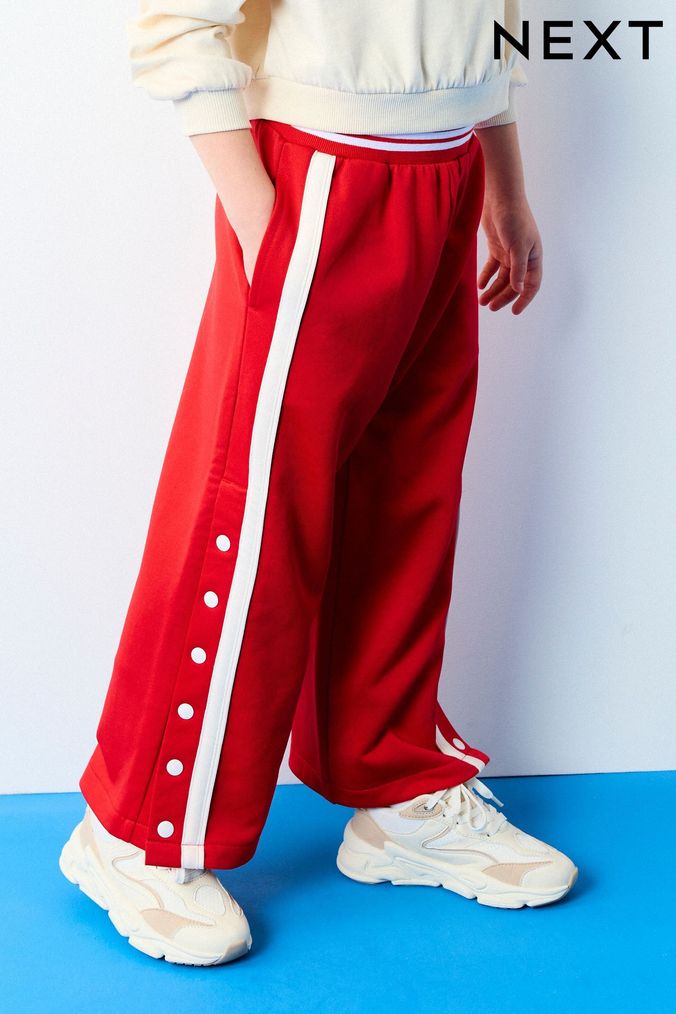 Red windbreaker joggers on sale