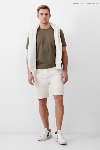 French Connection Natural Brushback Fleece Shorts (B45834) | £30