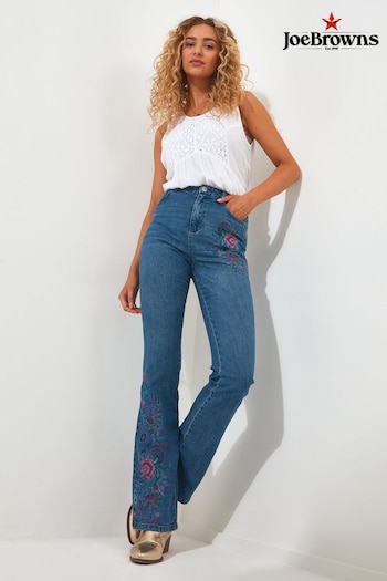 Joe Browns Blue Embroidered Bootcut Jeans (B45993) | £60