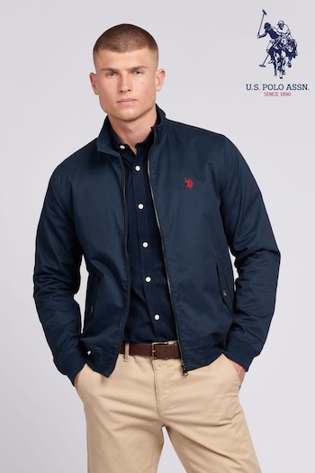 U.S. Polo Assn. Mens Cotton Twill Harrington Jacket (B46152) | £100