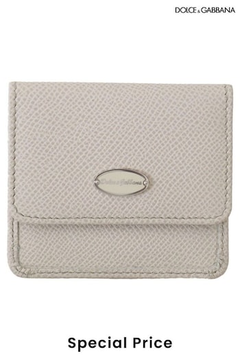 Dita Eyewear cat eye sunglasses Black Dauphine Leather Holder Pocket Condom Case White Wallet (B46205) | £185