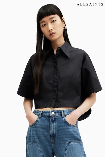 AllSaints Black Joanna Shirt (B46273) | £89