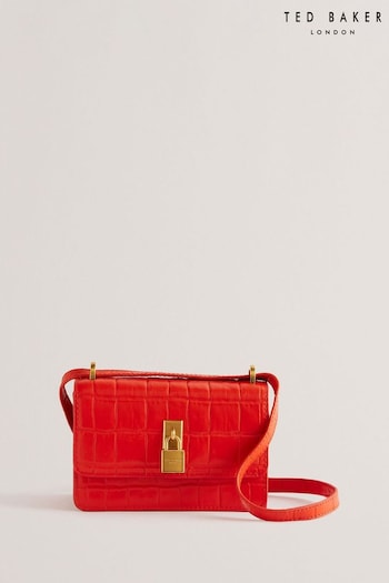 Ted Baker Red Mini loane Shoulder Padlock Bag (B46288) | £110