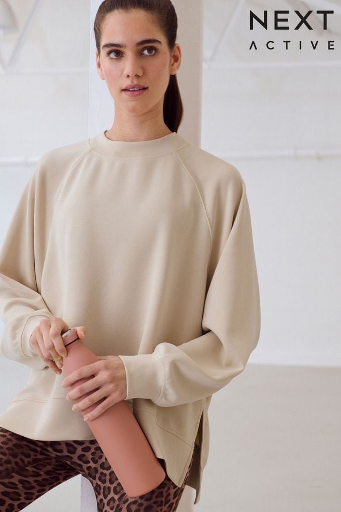 Women s Longline Sweat Tops Curve Petite Sweat Tops Next Official Site