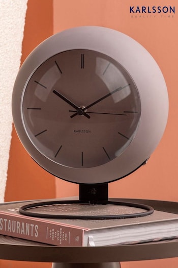 Karlsson Dark Grey Nirvana Globe Table Clock (B46507) | £60