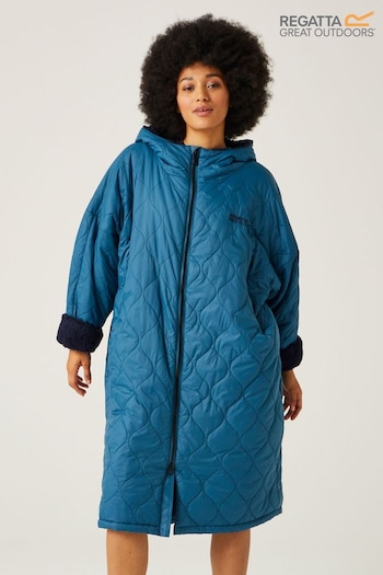 Regatta Blue Quilted Adult Changing Robe (B46645) | £120
