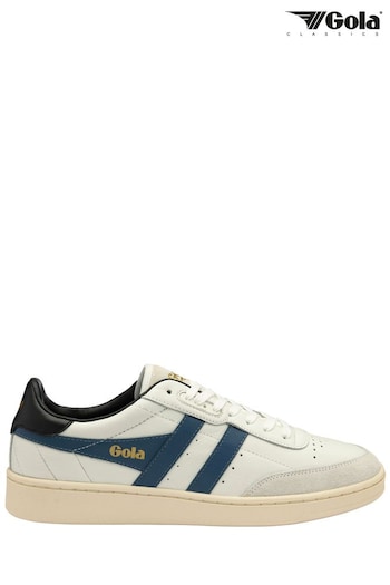Gola White Mens  Contact Leather Lace-Up Trainers (B46664) | £85