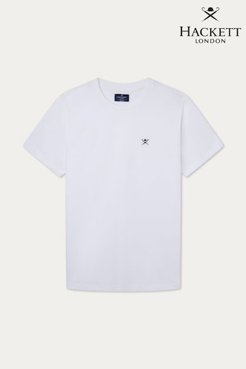 Hackett London Men White T-Shirt (B46665) | £39