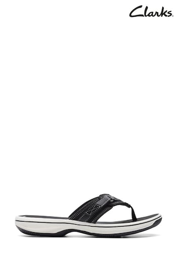 Clarks Black Synthetic Brinkley Sea Sandals (B46721) | £35