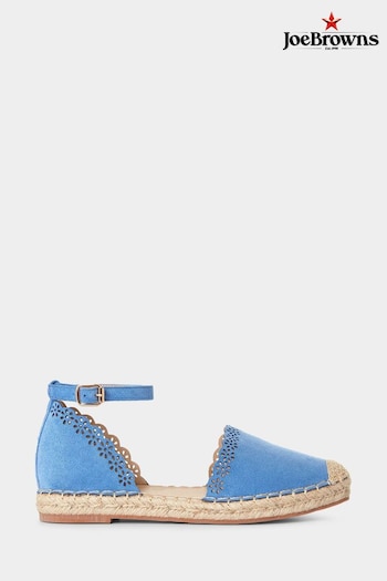 Joe Browns Blue Laser Cut Espadrille Sandals (B46725) | £40