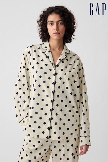 Gap Black Dot Poplin Pyjama Shirt (B46875) | £25