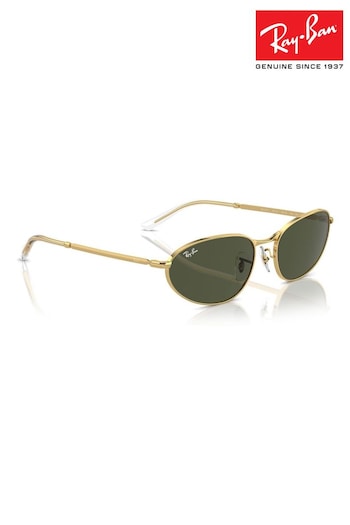 Ray-Ban Gold Tone Rb3734 Irregular Sunglasses (B46935) | £144