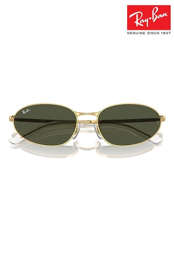 Ray-Ban Gold Tone Rb3734 Irregular Sunglasses (B46935) | £144