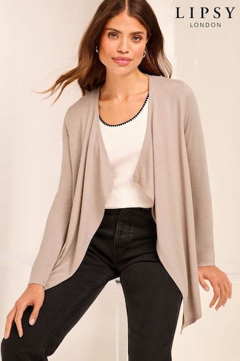 Lipsy Cream Waterfall Cardigan (B46953) | £26