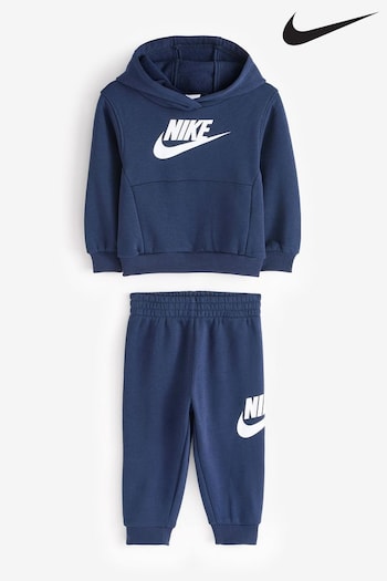 nike chicken Navy Infant Club Fleece Tracksuit (B47108) | £35