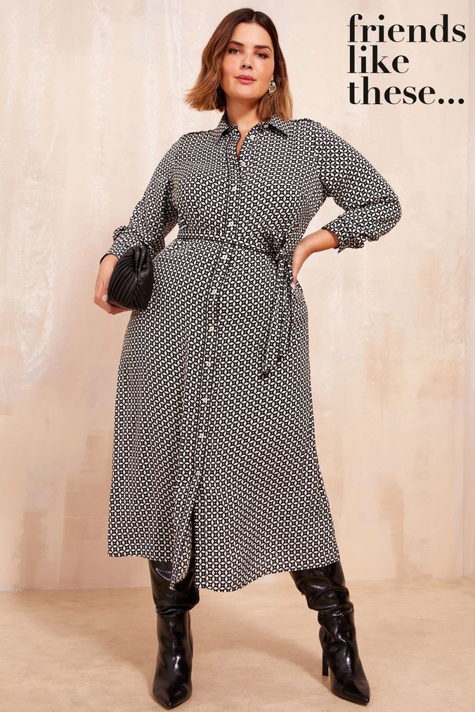 Buy Women s Shirt Dress Print Dresses Online Next UK