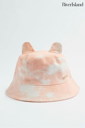 River Island Pink Girls Tie Dye Bucket Hat (B47223) | £8