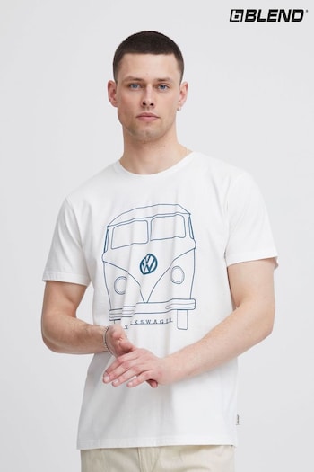 Blend White Volkswagen Camper Short Sleeve T-Shirt (B47250) | £28