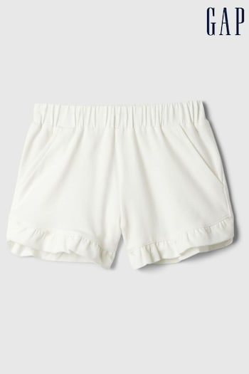 Gap White Pull On Ruffle Shorts (Newborn-5yrs) (B47255) | £6