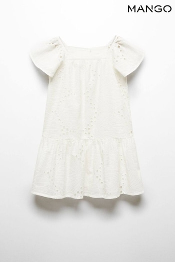 Mango Llafranc White Dress (B47265) | £33