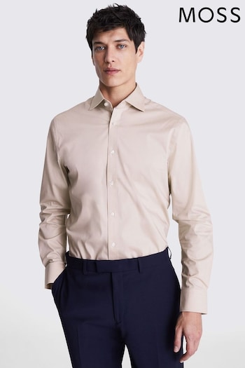 MOSS Tailored Fit Dusty Pink Stretch Shirt (B47325) | £35