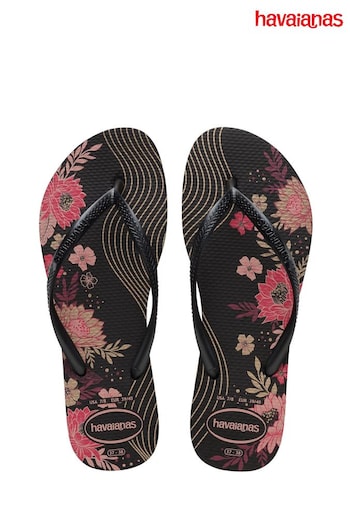 Havaianas Slim Black Organic Sandals (B47385) | £30