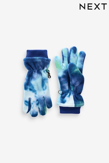 Tie Dye Print Fleece Gloves (3-16yrs) (B47507) | £0