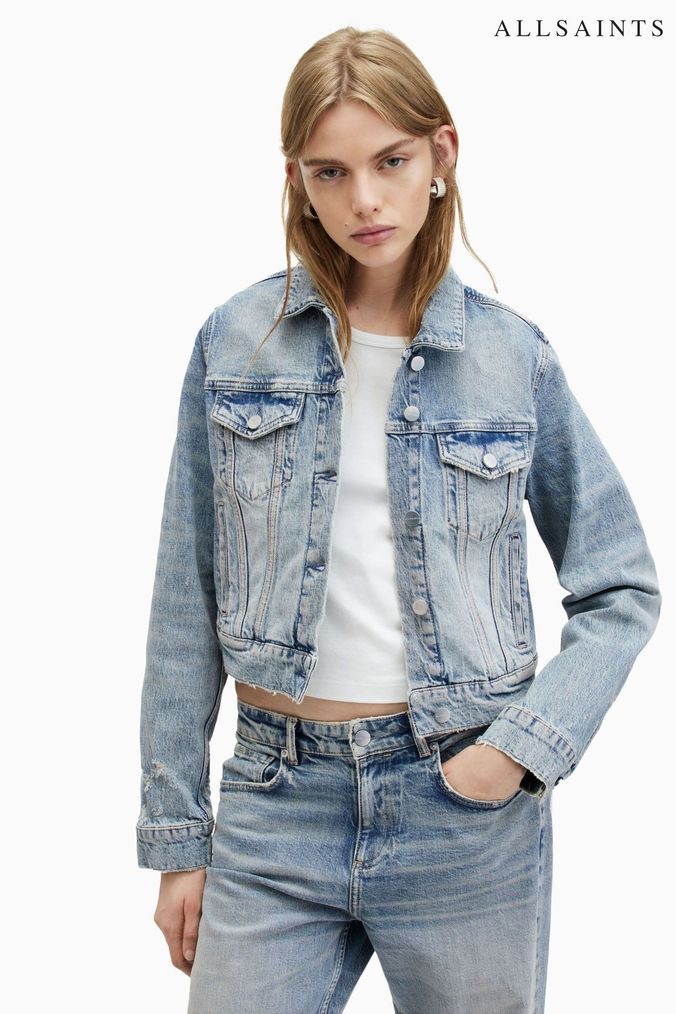 All saints jeans jacket discount