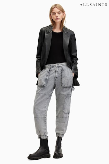 AllSaints Grey Mila Denim Trousers (B47627) | £139