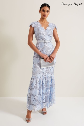 Phase Eight Blue Blanche Maxi Dress (B47680) | £299