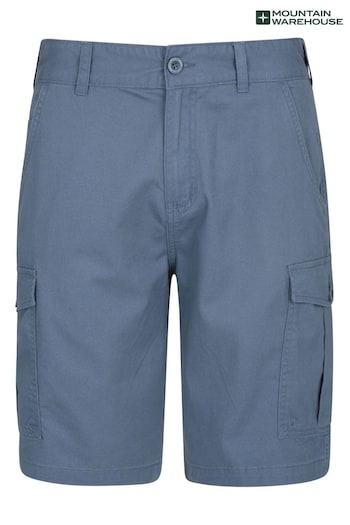 Mountain Warehouse Blue Mens Lakeside Cargo Shorts T-paidat (B47700) | £26