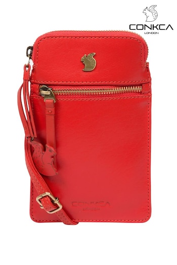 Conkca Bambino Leather Cross-Body Phone Bag (B47734) | £35