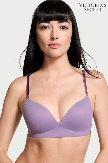 Victoria's Secret Frozen Plum Purple Non Wired Push Up Smooth Bra (B47797) | £39