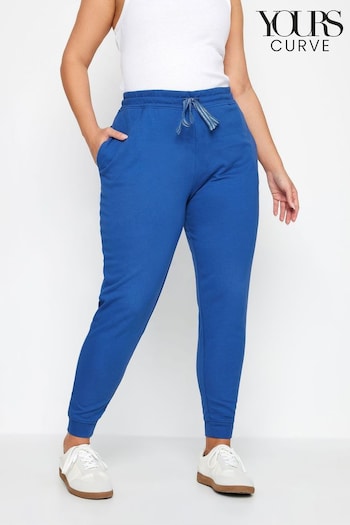 Yours Curve Blue Elasticated Stretch Joggers (B47859) | £21