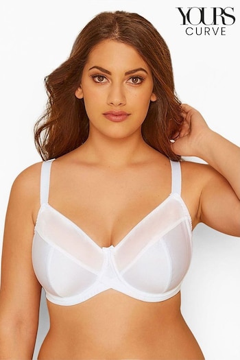 Yours Curve White Classic Smooth Non Padded Underwired Bra (B47945) | £26