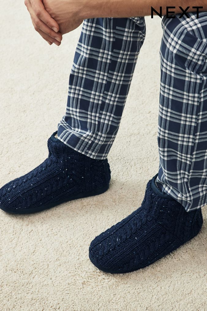 Next mens slipper boots online