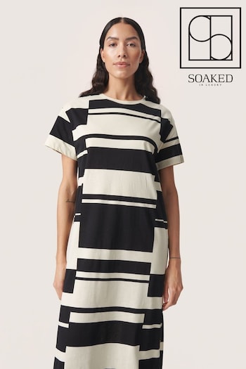 Eva Short Sleeve Crew Neck Midi Dress (B48196) | £50