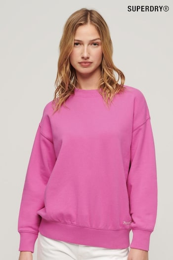 Superdry Pink Essential Logo Sweatshirt (B48204) | £45