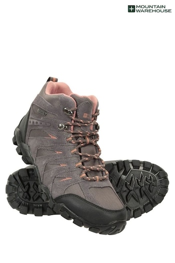 Mountain Warehouse Grey Womens Belfour Waterproof Lightweight Walking Boots Cut (B48225) | £80