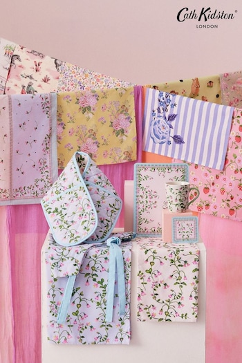 Cath Kidston Twin Flowers Tea Towels Set Of 4 (B48238) | £36