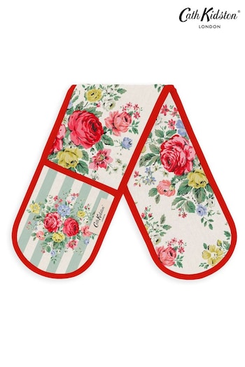 Cath Kidston Sage Feels Like Home Double Oven Gloves (B48340) | £20