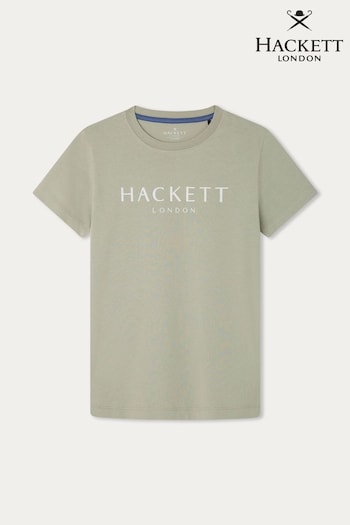 Hackett London Older Boys Green Short Sleeve T-Shirt (B48382) | £30