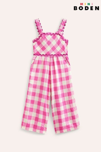 Boden Pink Wide Leg Ric Rac Dress (B48520) | £42 - £48